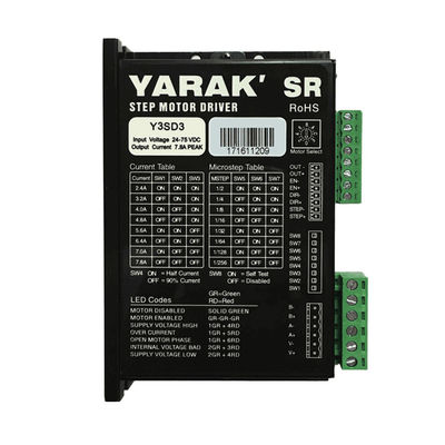 Y3SD3 7.8A 3 φάσεων Stepper Motor Driver με έξοδο συναγερμού 24-75VDC Εισερχόμενη τάση 1.5 - 7.8A Έξοδος ρεύματος